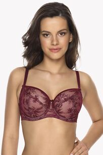 Gaia 1035 Biustonosz Soft Jasmine burgundowy